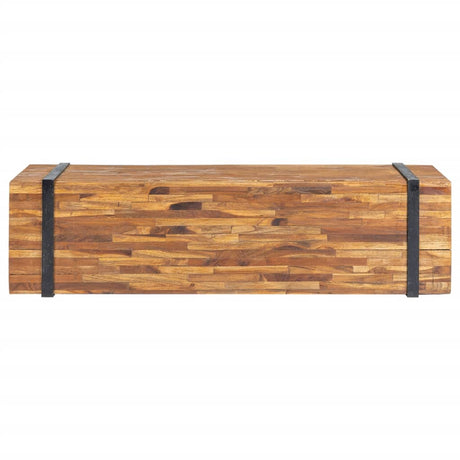 Tv Stand 110X30X32.5 Cm Solid Teak Wood