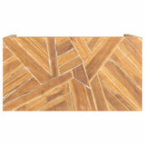 Coffee Table Erosion Solid Teak Wood 110X35X38 Cm