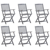 Folding Outdoor Chairs 2 Pcs Solid Acacia Wood