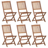 Folding Outdoor Chairs 2 Pcs Solid Acacia Wood