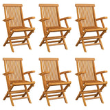 Garden Chairs 8 Pcs Solid Teak Wood