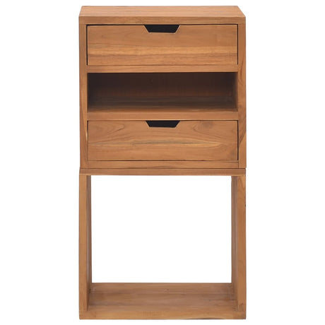 Storage Cabinet 40X30X76 Cm Solid Teak Wood
