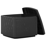 Garden Table Grey 53X53X40 Cm Plastic