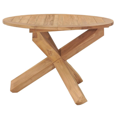 Garden Dining Table Ø Solid Teak Wood