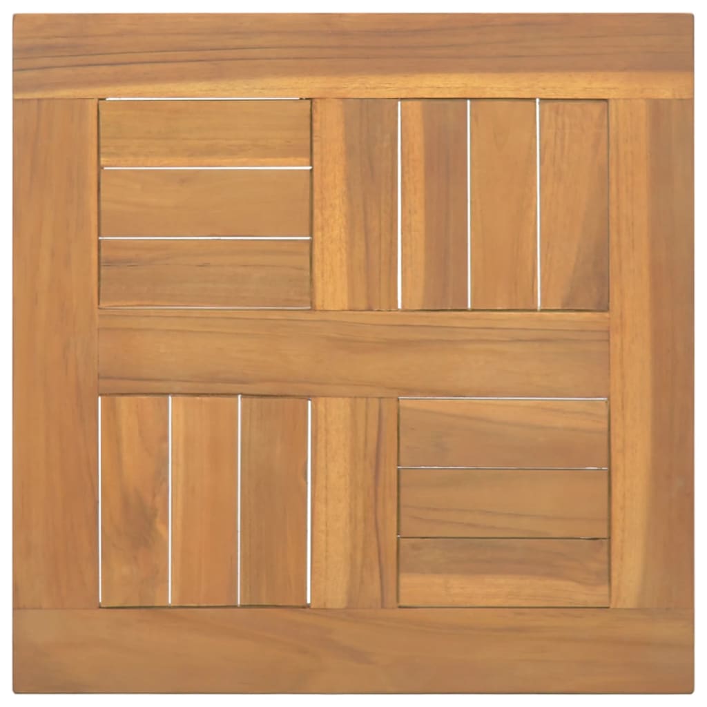 Table Top Solid Teak Wood 70X70X2.5 Cm