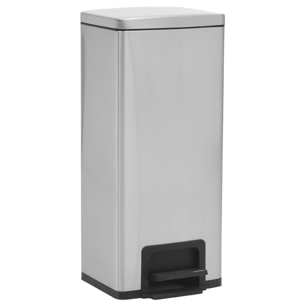 Dustbin With Pedal Anti-Fingerprint 30L Stainless Steel
