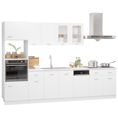 7 Piece Kitchen Cabinet Set Lyon Engineered Wood