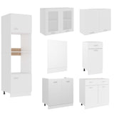 7 Piece Kitchen Cabinet Set Lyon Engineered Wood