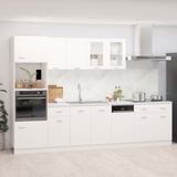 7 Piece Kitchen Cabinet Set Lyon Engineered Wood
