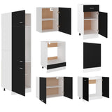 7 Piece Kitchen Cabinet Set Lyon Engineered Wood