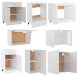 8 Piece Kitchen Cabinet Set Lyon Engineered Wood