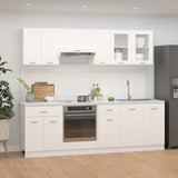 8 Piece Kitchen Cabinet Set Lyon Engineered Wood