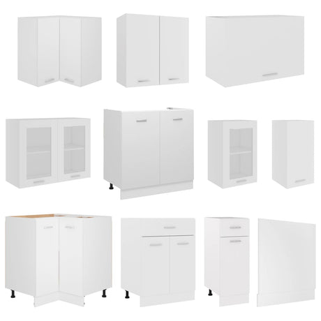 11 Piece Kitchen Cabinet Set Lyon Engineered Wood