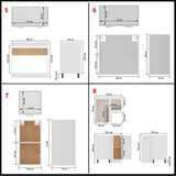 11 Piece Kitchen Cabinet Set Lyon Engineered Wood