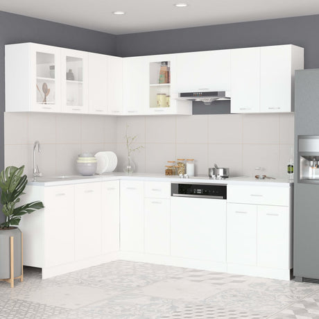 11 Piece Kitchen Cabinet Set Lyon Engineered Wood