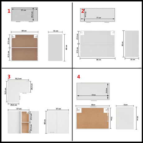 11 Piece Kitchen Cabinet Set Lyon Engineered Wood