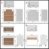 11 Piece Kitchen Cabinet Set Lyon Engineered Wood