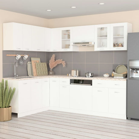 11 Piece Kitchen Cabinet Set Lyon Engineered Wood