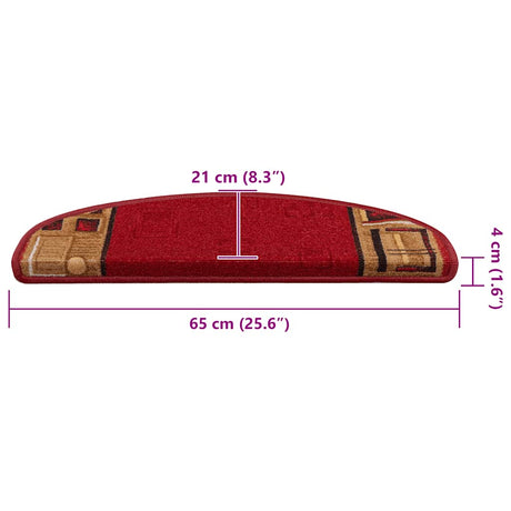 Stair Mats Self-Adhesive 5 Pcs 65X21X4 Cm
