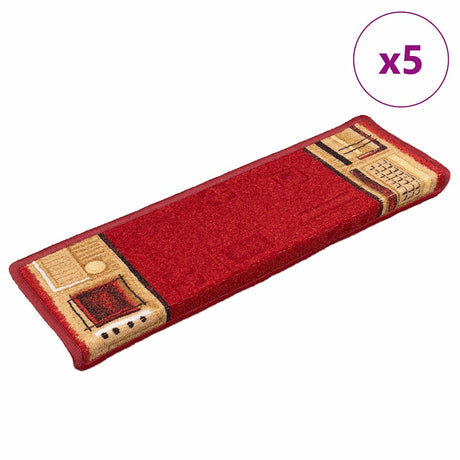 Stair Mats Self-Adhesive 5 Pcs 65X21X4 Cm