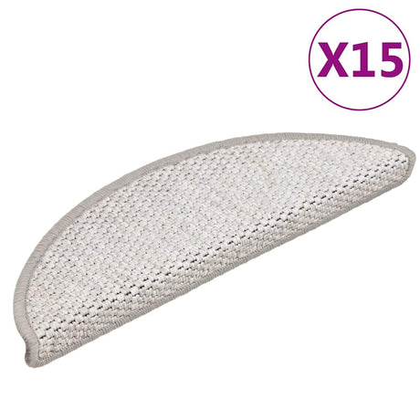 Stair Mats Self-Adhesive Sisal-Look 15 Pcs