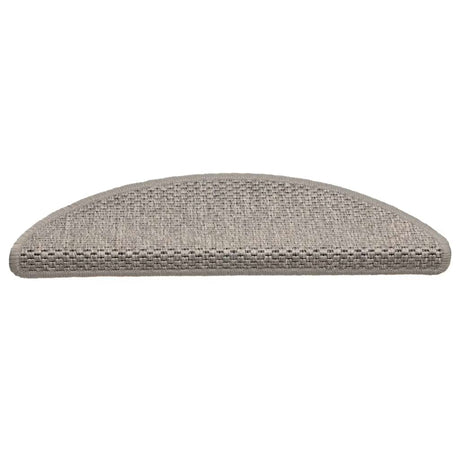Stair Mats Self-Adhesive Sisal-Look 15 Pcs Silver