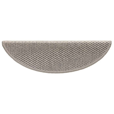 Stair Mats Self-Adhesive Sisal-Look 15 Pcs Silver