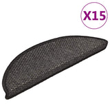 Self-Adhesive Stair Mats Sisal-Look 15 Pcs 56X20 Cm