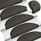 Self-Adhesive Stair Mats Sisal-Look 15 Pcs 56X20 Cm