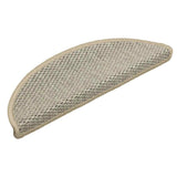 Stair Mats Self-Adhesive Sisal-Look 15 Pcs