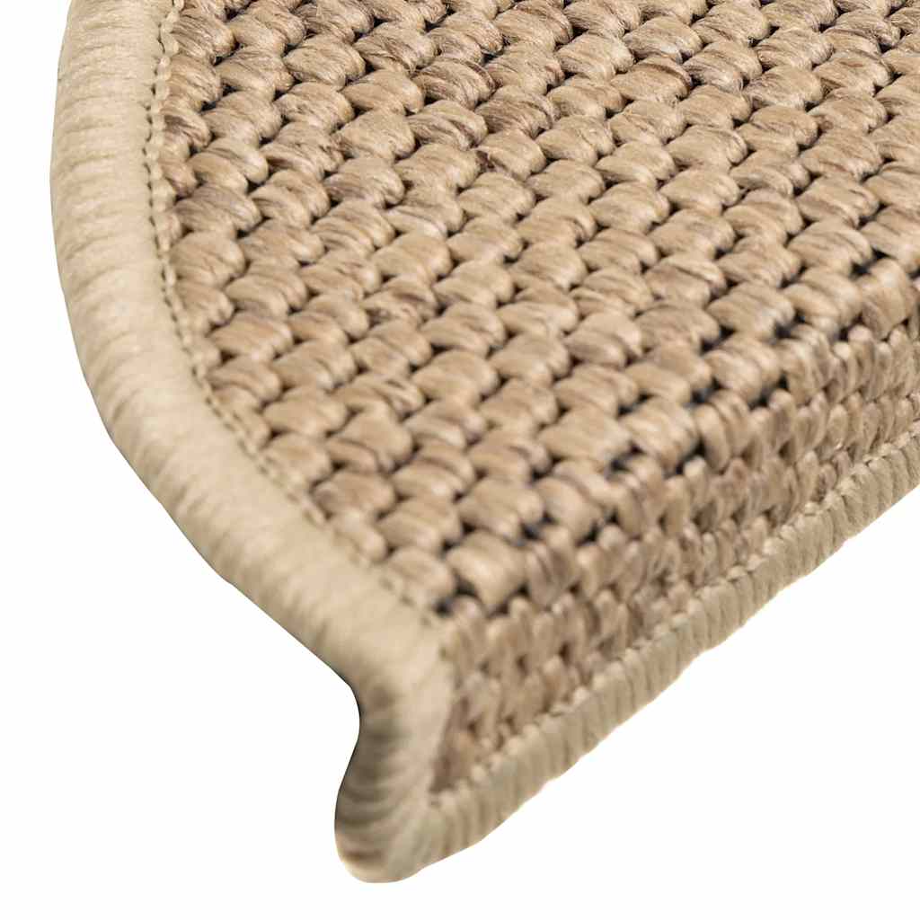 Stair Mats Self-Adhesive Sisal-Look 15 Pcs