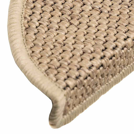 Stair Mats Self-Adhesive Sisal-Look 15 Pcs