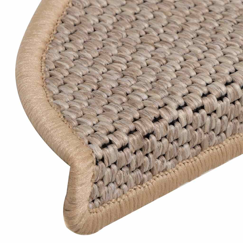 Stair Mats Self-Adhesive Sisal-Look 15 Pcs