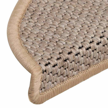 Stair Mats Self-Adhesive Sisal-Look 15 Pcs