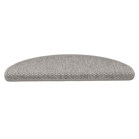 Stair Mats Self-Adhesive Sisal-Look 15 Pcs Silver