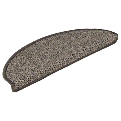 Stair Mats Self-Adhesive Sisal-Look 15 Pcs Brown Beige