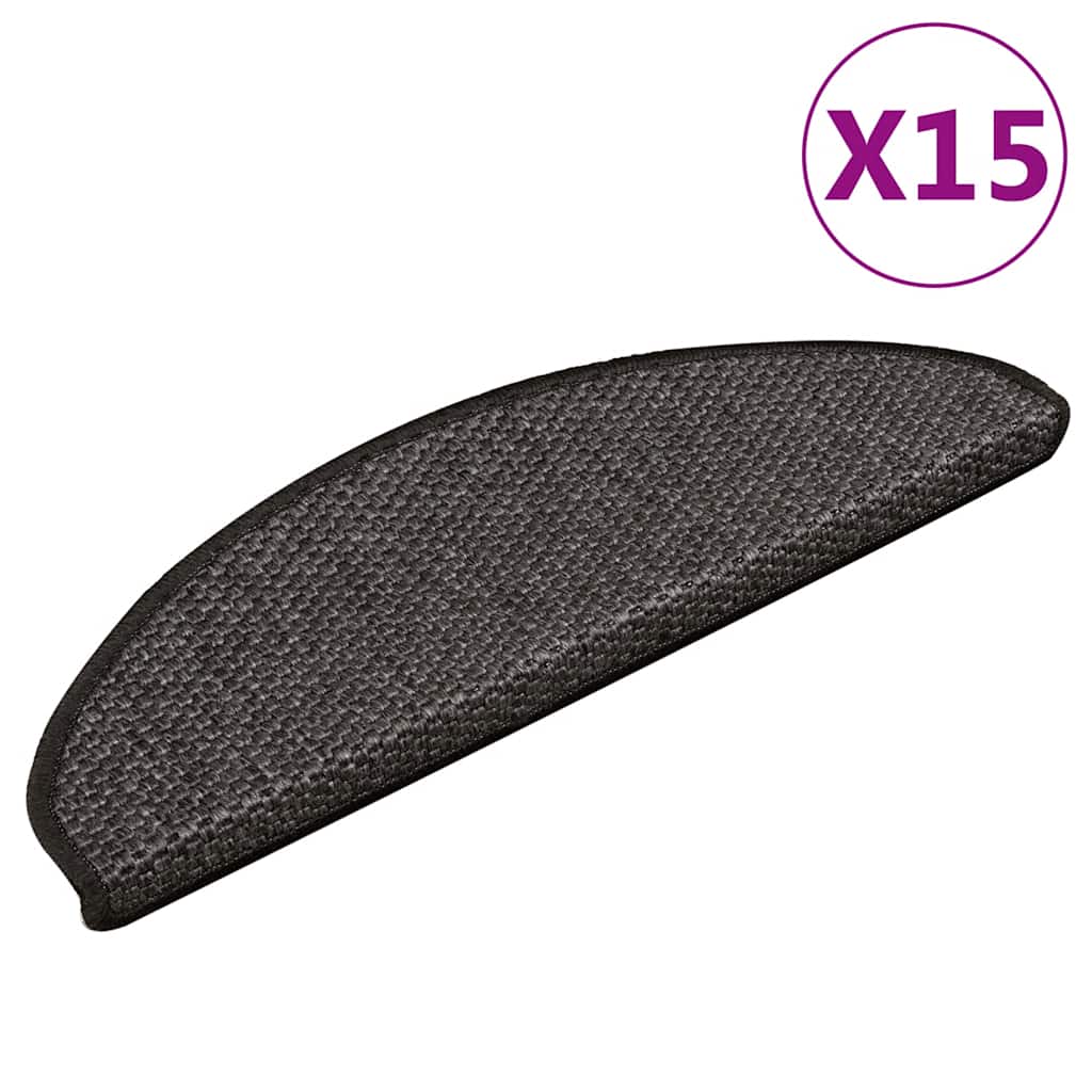 Stair Mats Self-Adhesive Sisal-Look 15 Pcs