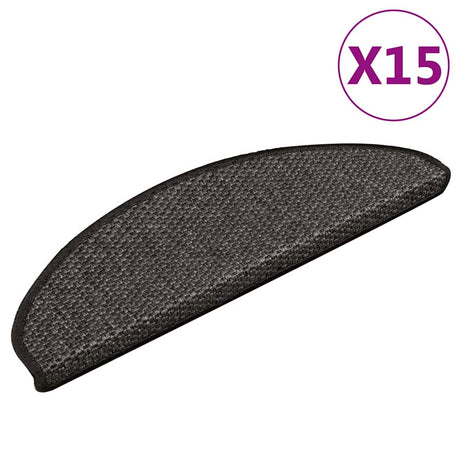 Stair Mats Self-Adhesive Sisal-Look 15 Pcs