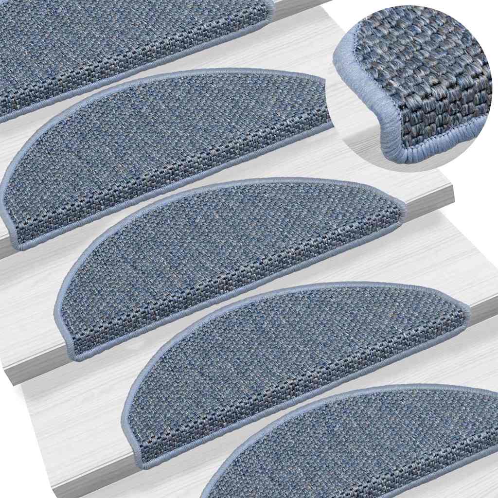 Stair Mats Self-Adhesive Sisal-Look 15 Pcs
