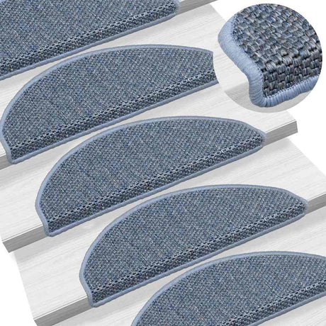 Stair Mats Self-Adhesive Sisal-Look 15 Pcs