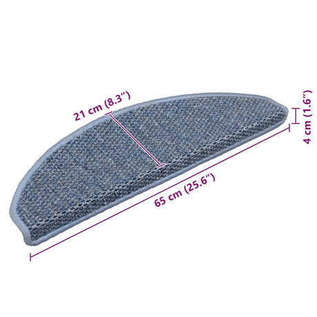 Stair Mats Self-Adhesive Sisal-Look 15 Pcs