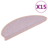 Stair Mats Self-Adhesive Sisal-Look 15 Pcs