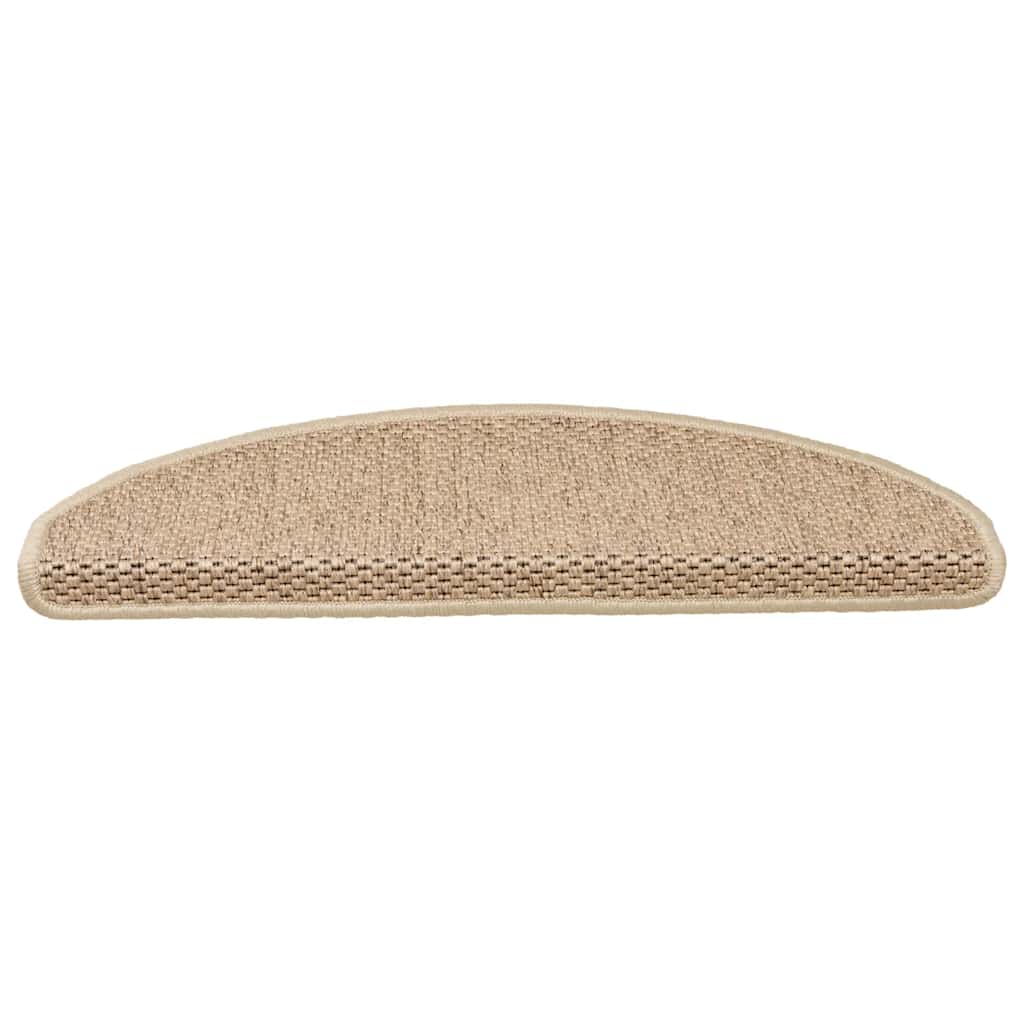 Stair Mats Self-Adhesive Sisal-Look 15 Pcs