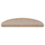 Stair Mats Self-Adhesive Sisal-Look 15 Pcs