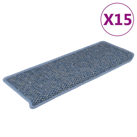 Stair Mats Self-Adhesive Sisal-Look 15 Pcs 65X21X4 Cm Green
