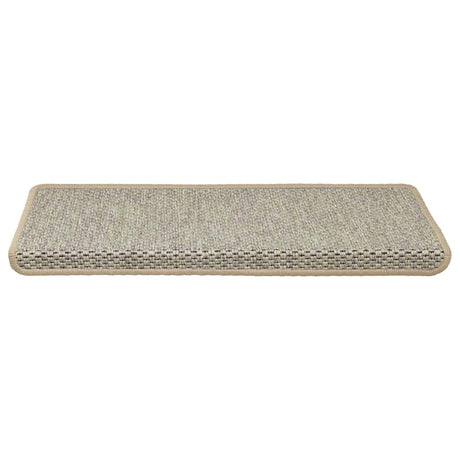 Stair Mats Self-Adhesive Sisal-Look 15 Pcs 65X21X4 Cm Green