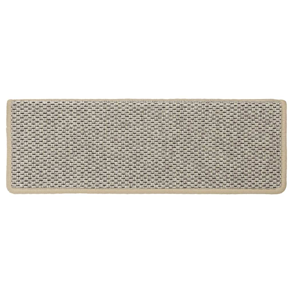 Stair Mats Self-Adhesive Sisal-Look 15 Pcs 65X21X4 Cm Green
