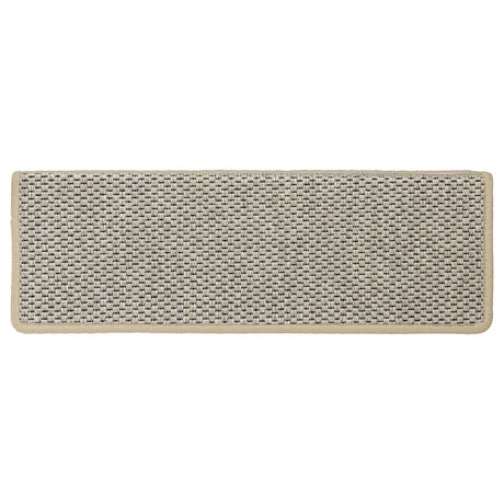 Stair Mats Self-Adhesive Sisal-Look 15 Pcs 65X21X4 Cm Green