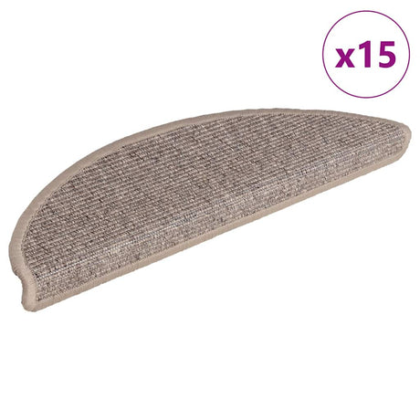 Stair Mats Self-Adhesive 15 Pcs 65X21X4 Cm