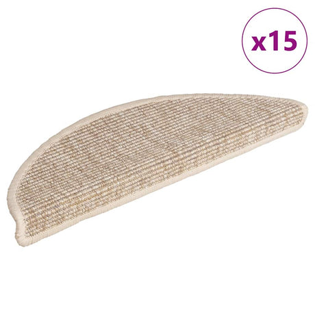 Stair Mats Self-Adhesive 15 Pcs 65X21X4 Cm